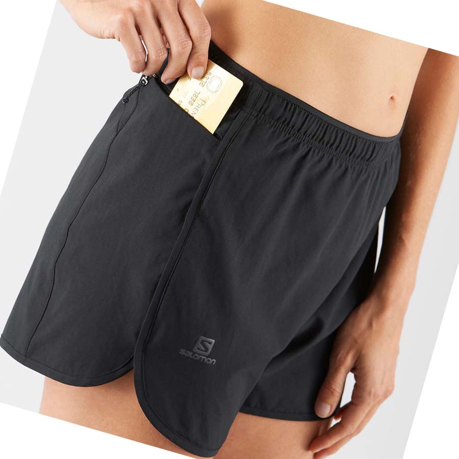 Bermudas Salomon AGILE Mujer Negros | MX 2358JPQ